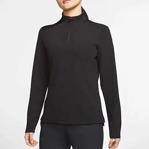 Nike Womens Dry UV 1/4 Zip Golf Victory Jacket Black Size S
